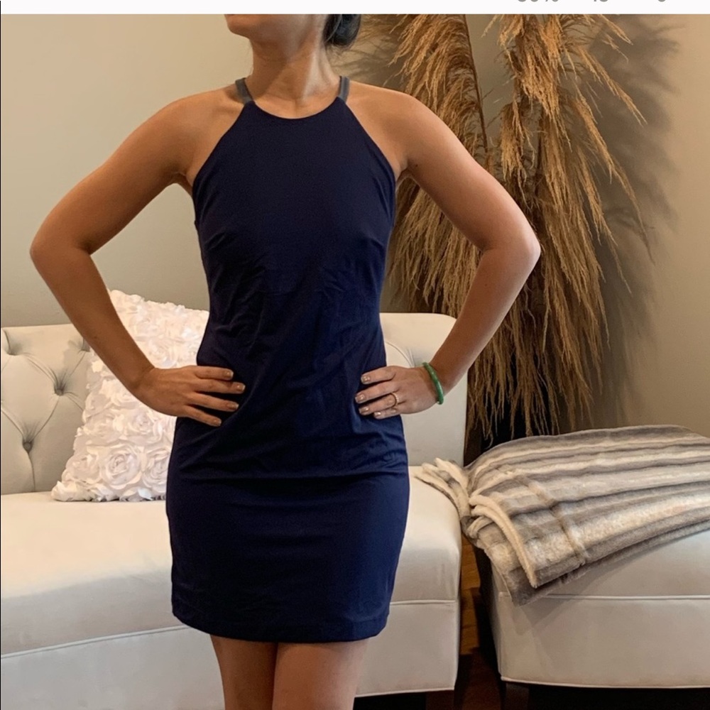 Urban outfitters navy blue dress